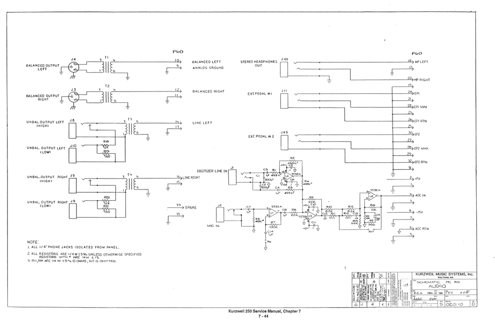 Schematic Audio Board - Sheet 1